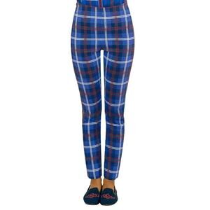 Gretchen Scott Gripeless Pull On Pant Middleton Navy Ankle Size Medium Preppy